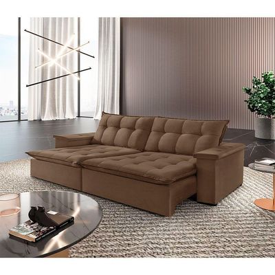 Sofá Estilo Veludo 02 Módulos De 90cm B25cm Meu Sofá Online B016 Veludo Marrom