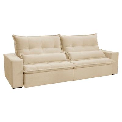 Sofá Grecia Linho 02 Módulos De 100m B25cm Meu Sofá Online A294 Linho Creme