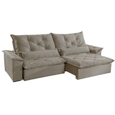 Sofá Melt 02 Módulos De 100cm Br 25cm Meu Sofá Online B002 Veludo Capuccino