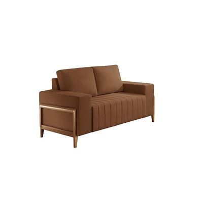 Sofá 2x3 Lugares Verona Meu Sofá Online B020 Veludo Terra