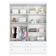 Quarto De Bebê Americano 4 Portas Com Berço Americano Q Encanto 3820 Retrô Branco Acetinado - Qmovi - Henn