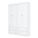 Berço Americano Evolution 4 Em 1 Branco Acetinado E Guarda Roupa Infantil Americano 4 Portas Branco Hp - Henn