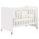Berço Americano Evolution 4 Em 1 Branco Acetinado E Guarda Roupa Infantil Americano 4 Portas Branco Hp - Henn