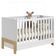 Quarto De Bebê Americano 6 Portas Com Berço Americano Mini Cama Fantasia Branco Acetinado - Qmovi - Henn