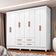 Guarda Roupa Casal Porto 8 Portas Branco - Móveis Leão