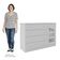 Cômoda Infantil Eloísa 04 Gavetas E 01 Porta Branco - Phoenix Baby