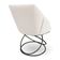 Kit 6 Poltronas Luxo Alana Bouclê Base Luxo Preto - Pallazio Cor Bege