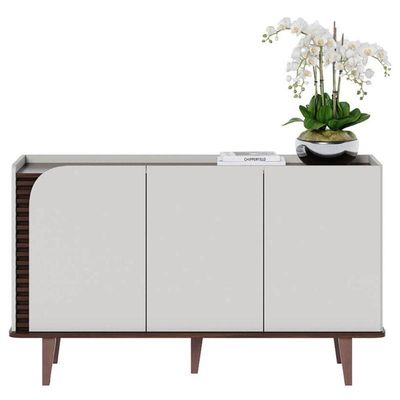 Aparador Buffet Jurerê Off White Matte Nogueira Real - Colibri