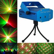 Mini Laser Led Projetor Raio Holográfico Dj Festa