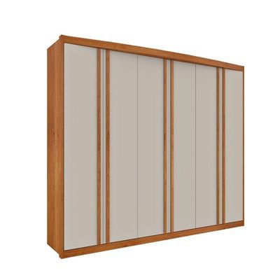 Guarda Roupa Casal 6 Portas 6 Gavetas - Madrid-cinamomo-off White - Tcil Móveis