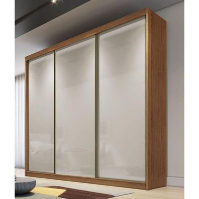 Guarda Roupa Casal 3 Portas 6 Gavetas - Logan-cumaru/fendi - Móveis Horizonte