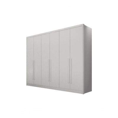 Guarda Roupa Casal 6 Portas 8 Gavetas - Maldivas-branco - Móveis Horizonte