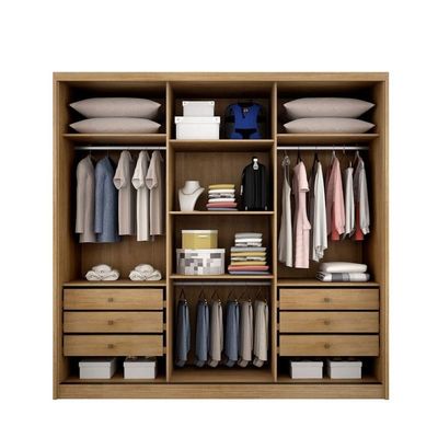 Guarda Roupa Casal 3 Portas 6 Gavetas - Arezzo Plus-cumaru - Móveis Horizonte