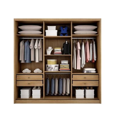 Guarda Roupa Casal - Medelim - Cumaru/fendi - Móveis Horizonte