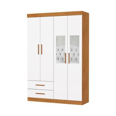 Guarda Roupa 4 Portas 2 Espelhos Centrais Allure -grand Line