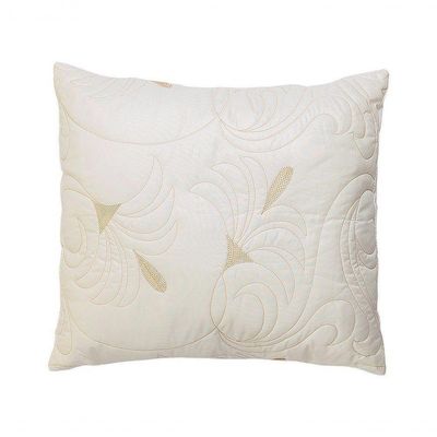 Capa De Almofada Decorativa Melody Bordada 1 Peça 100% Poliéster - Marfim
