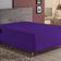 Lençol Com Elástico Queen Nobre 1 Peça Luva De Box 55cm De Altura Malha 100% Algodão - Roxo