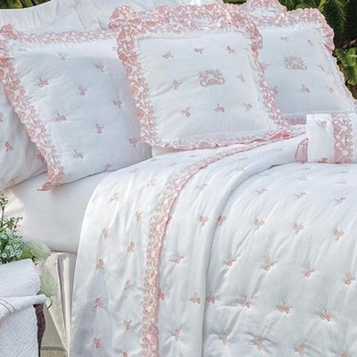 Kit Cobre Leito Rivieri Casal King 5 Peças Percal 400 Fios 100% Algodão - Branco