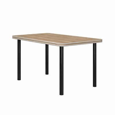 Mesa Estrutura Preta Mp4020-tp805 Tampo 1200x750x45mm Preto/mel
