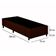 Cama Box Solteiro Suede Mega Cama Marrom 88x188x42cm