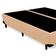 Cama Box Casal Bipartido Sintético Mega Cama Bege 138x188x42cm