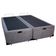 Cama Box Baú Queen Bipartido Suede Mega Cama Cinza 158x198x45cm