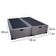 Cama Box Baú Queen Bipartido Suede Mega Cama Cinza 158x198x45cm