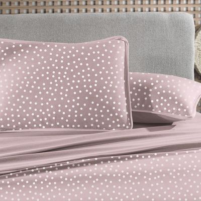 Jogo De Cama King Altenburg 4 Peças Malha Fio Penteado Bits Rosa