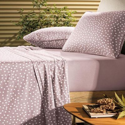 Jogo De Cama King Altenburg 4 Peças Malha Fio Penteado Bits Rosa