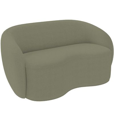 Sofá 3 Lugares 180cm Sala De Estar Living Oscar K01 Bouclê Verde