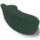 Sofá 4 Lugares Curvo Living Firenze Direito D02 Veludo Verde Musgo 280cm C-303 - Lyam