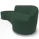 Sofá 4 Lugares Curvo Living Firenze Direito D02 Veludo Verde Musgo 280cm C-303 - Lyam