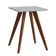 Mesa Lateral Classic Quadrada Branco Acetinado - Imcal Móveis
