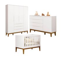 Jogo De Quarto Classic Elfe Sapateira Branco Fosco - Moveisaqui