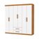 Guarda Roupa Com 6 Portas 2 Gavetas Platinum -grand Line