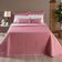 Kit Cobre Leito Queen + Almofada 5 Peças Bordado Urbany Hipercal 400 Fios 100% Poliéster - Rosê