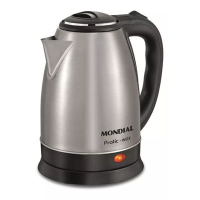Chaleira elétrica Mondial CE-06 Pratic Inox inox y preta 127V 2L