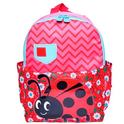Mochila Infantil Baby Bichinhos Estampas Variadas  – Leve, Colorida e Divertida Estampa:Joaninha