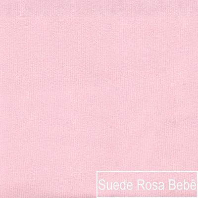 Kit Diva Recamier Diana 140Cm Lado Direito E 02 Poltronas Classic Suede Rosa Bebê