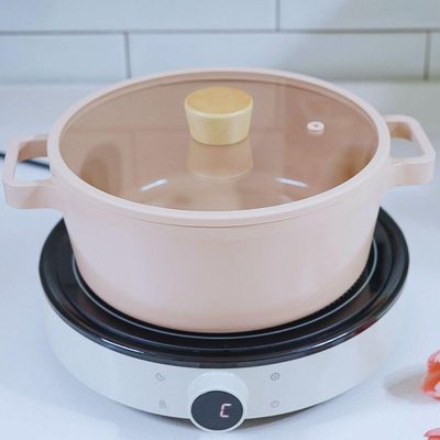 Conjunto Fika Rosa + Fogão De Indução Fika 220V
