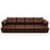 Sofá Retrátil 4 Lugares Para Sala 379cm Dijon Couro Caramelo S07 - Mpozenato
