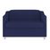 Sofá Namoradeira 2 Lugares Tilla Sala De Estar Balaqui Decor azul Marinho