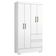 Guarda Roupa Solteiro Coimbra 4 Portas 100 Cm Branco Armoveis