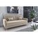 Sofá Cama Emília 2 Lugares 190cm Suede Bege Matrix