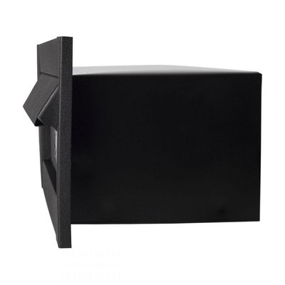 Caixa Correio Carta Luxo Hat Chapeu Preta Fosca 20 Cm Profundidade