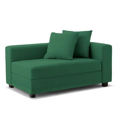 Recamier Divã Aspen 1,40m Veludo Verde - Inova Decorações
