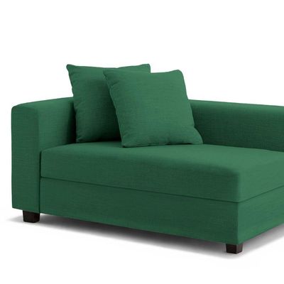Recamier Divã Aspen 1,40m Veludo Verde - Inova Decorações