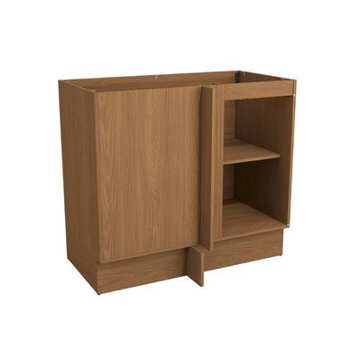 Balcão Cozinha Modulado Vibra T626 Canto Reto C/ 1 Porta S/tampo 98cm Canela Lacca Kappesberg
