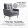 Poltrona Sala 92cm Visual Estofado Macio E Elegância Contemporânea Para Sua Sala Cinza Claro Ester
