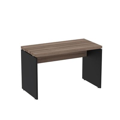 Mesa De Escritório 134cm Pe40 Walnut/preto